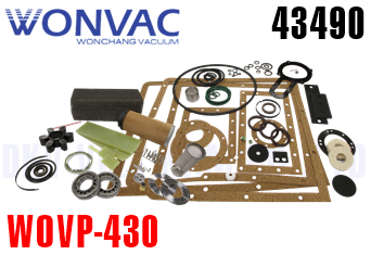 Bộ Gasket kit bơm chân không WonVac 43490