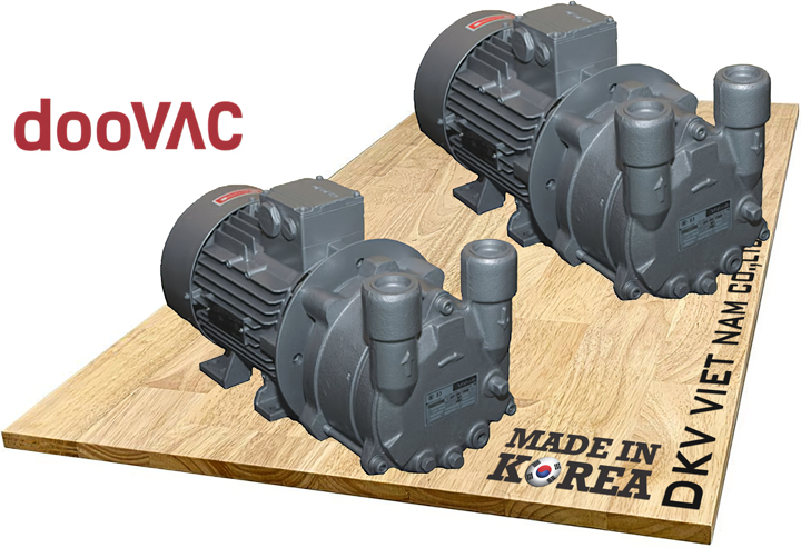 bom chan khong vong nuoc doovac dwv-27h, doovac liquid ring vacuum pump dwv-27h
