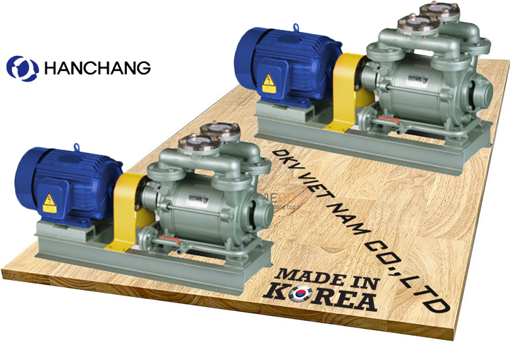 Bơm chân không vòng nước Hanchang HWVP-1-2000, Hanchang liquid ring vacuum pump HWVP-1-2000