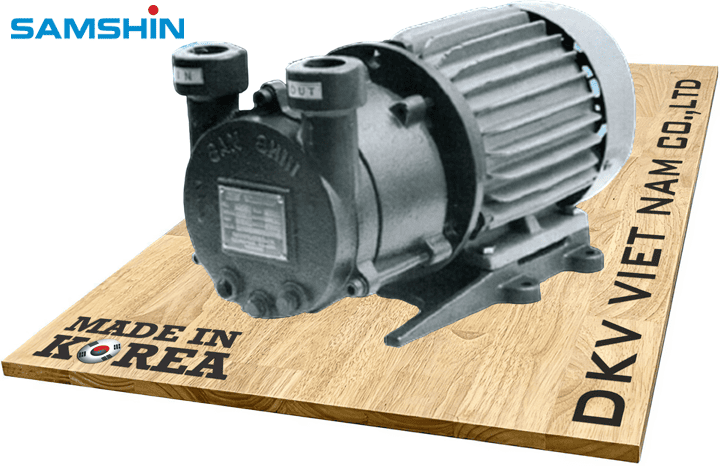 Bơm chân không vòng nước Samshin SWM-2(2P), Samshin liquid ring vacuum pump SWM-2(2P)
