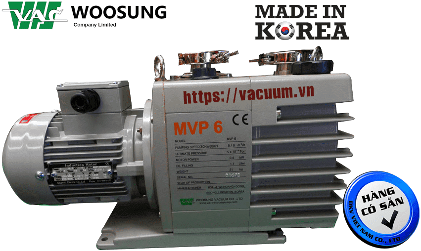 bom chan khong woosung mvp6, woosung oil lubricated rotary vane vacuum pumps mvp6